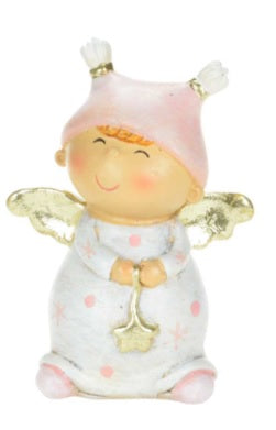 Child Angel Figure Holding Star With Both Hands-1