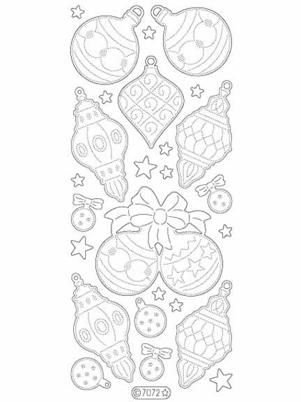Deco Stickers - Christmas Balls-1