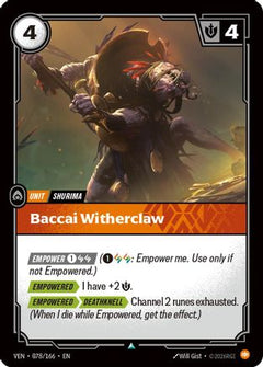 Baccai Witherclaw (078/166) - Vendetta-1