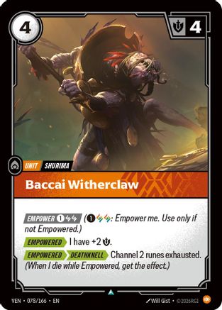 Baccai Witherclaw (078/166) - Vendetta-1