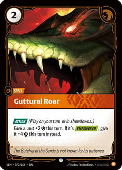Guttural Roar (072/166) - Vendetta-1