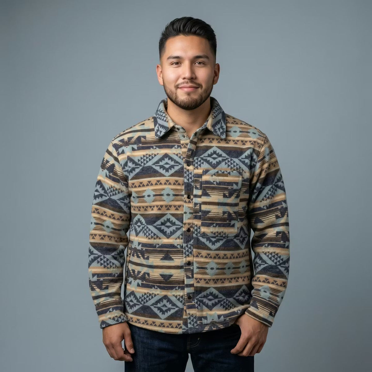 Blue and Cream Grand Canyon Jacket (Unisex)-2