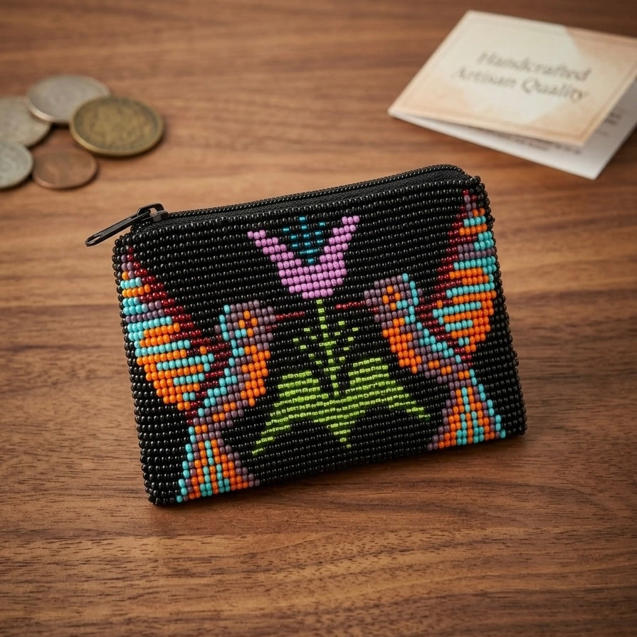 HummingBird Beaded coin purses-10