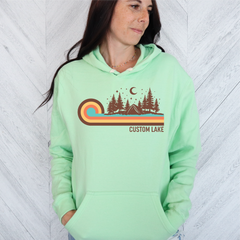 Retro 70s Camping Unisex Hoodie | Lake Apparel-1