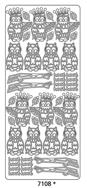 Peel Off Sticker -Hoot Hoot Owl 2014-1