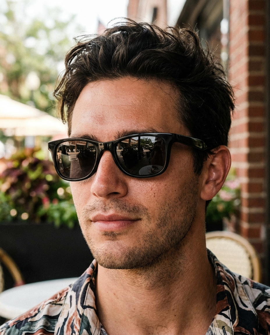 Boléro Luxor — Floating Classic Square Polarized Sunglasses-11