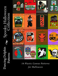 Spooky Halloween Collection: 16 Plastic Canvas Patterns for Halloween-1