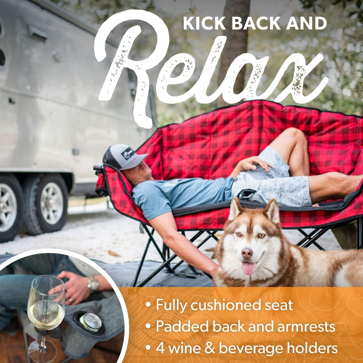 Kuma Bear Buddy Heated Double Chair-Bluetooth™-9