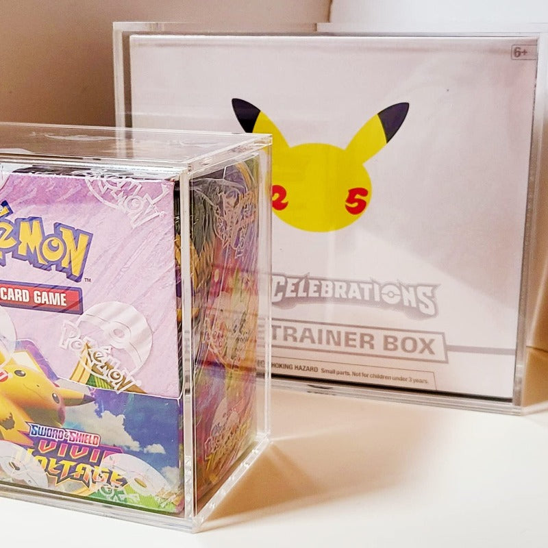 Pokemon ETB Elite Trainer Box w/ Sliding Lid Anti-UV - EVORETRO Acrylic Protector 4.0MM-2