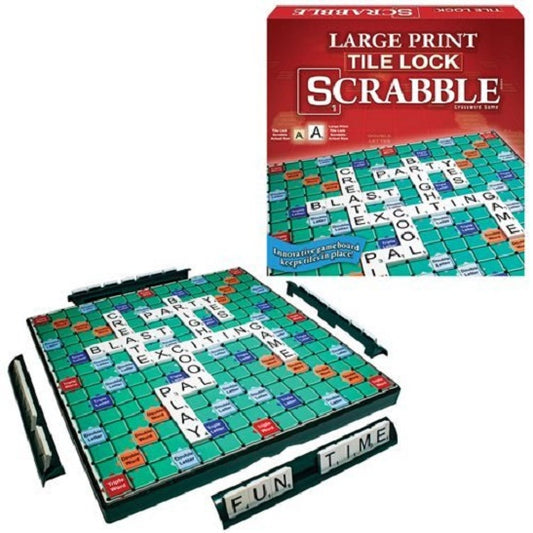 Traba para fichas de Scrabble – Edición de letras grandes (UPC: 714043012349)