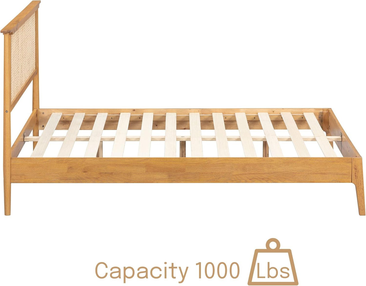Ruby Natural Rattan Bed Frame-21