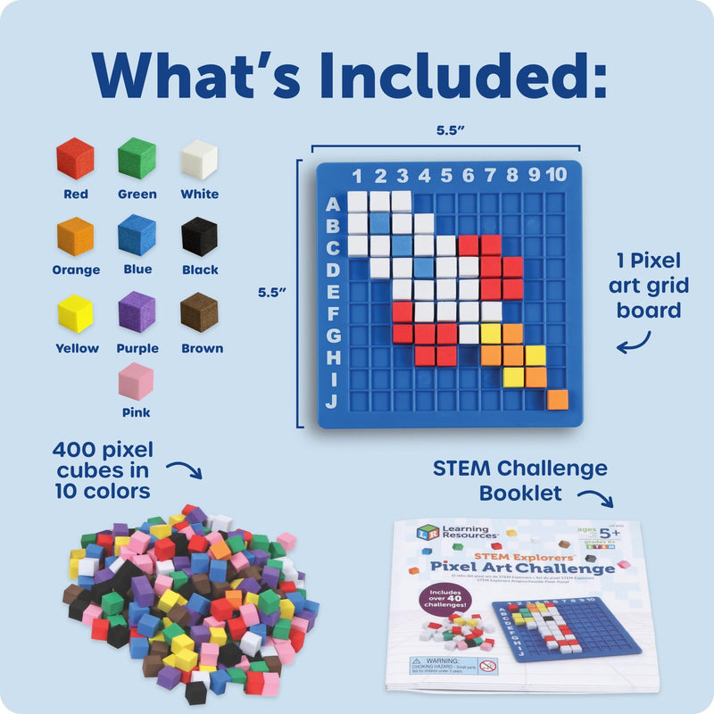 Learning Resources STEM Explorers Pixel Art Challenge 🍁 All In One Marketplace Canada-5