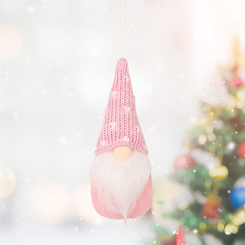 Knitted Christmas Tree Pendant Ornaments – Small Hanging Decor, 3 Styles-6