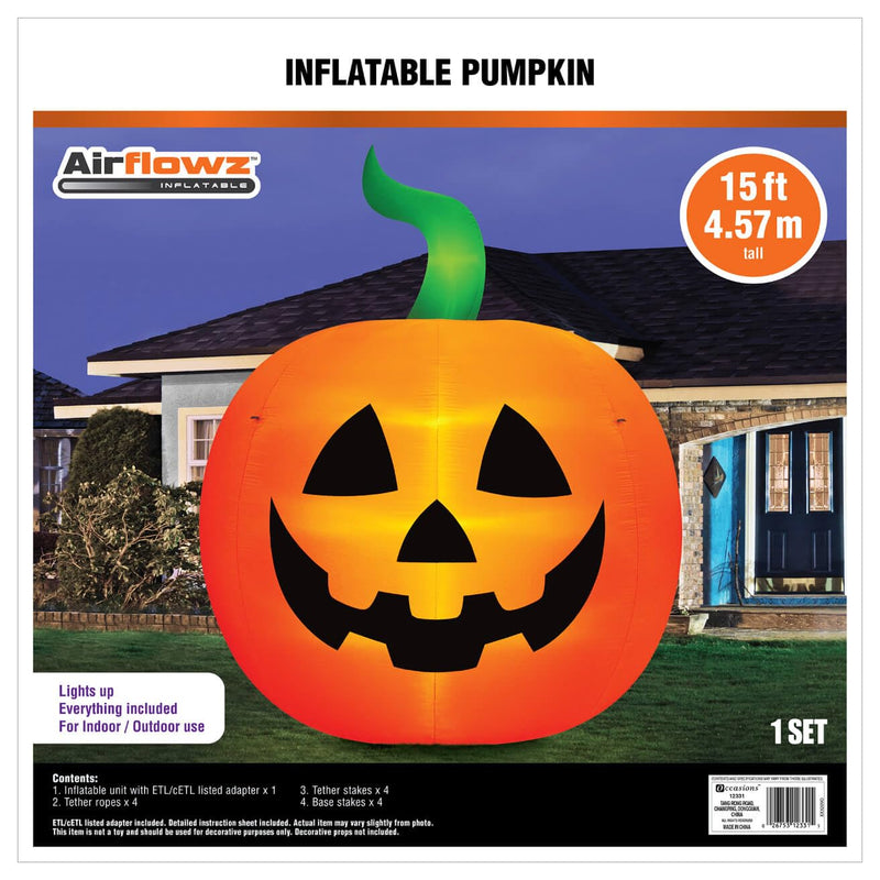 Occasions Halloween 15 Foot Inflatable Pumpkin-5