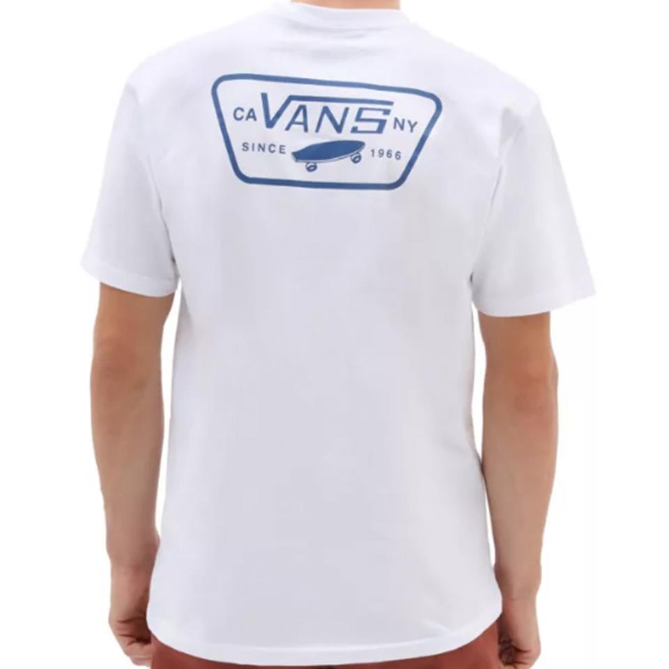 Vans 'Full Patch Back' Tee - White/True Blue-2