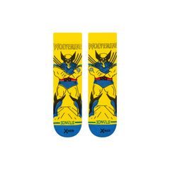 Stance x Marvel 'Wolverine' Crew Socks - Yellow (KIDS)-1