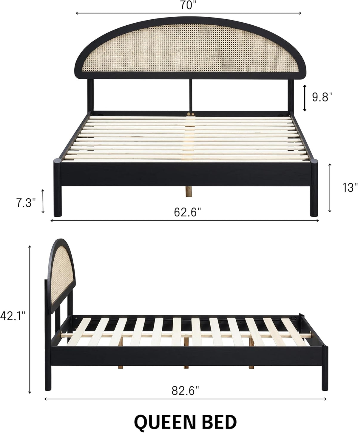 Estructura de cama de madera Gem-4
