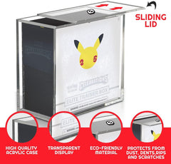 Pokemon ETB Elite Trainer Box w/ Sliding Lid Anti-UV - EVORETRO Acrylic Protector 4.0MM-3