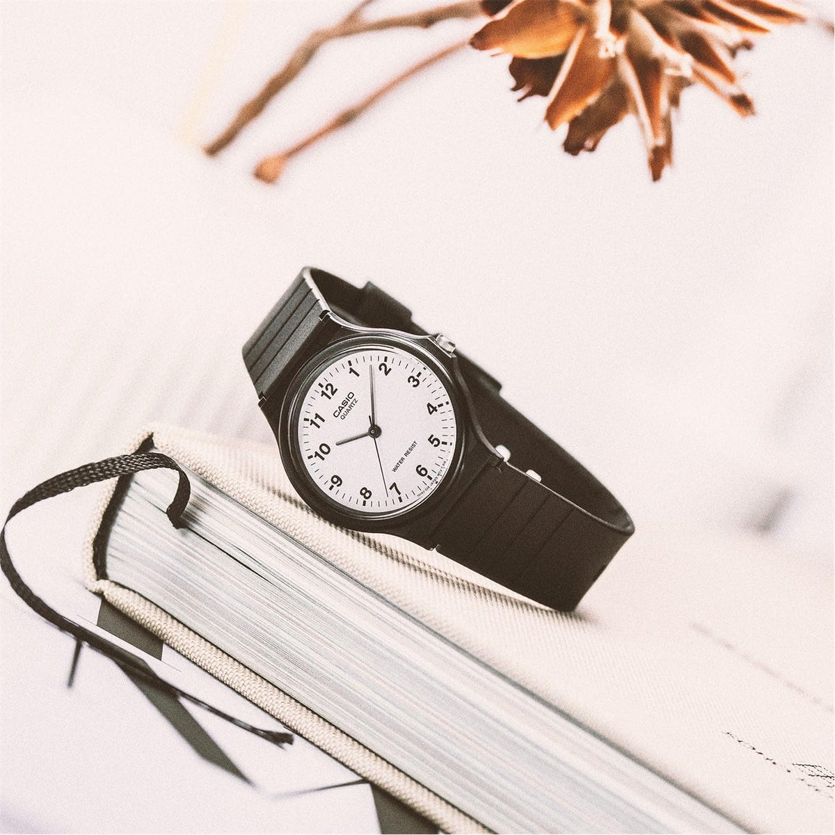 Casio Men's Quartz Resin Casual Watch, Color:Black (Model: MQ24-7B)