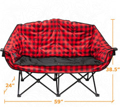 Kuma Bear Buddy Heated Double Chair-Bluetooth™-11