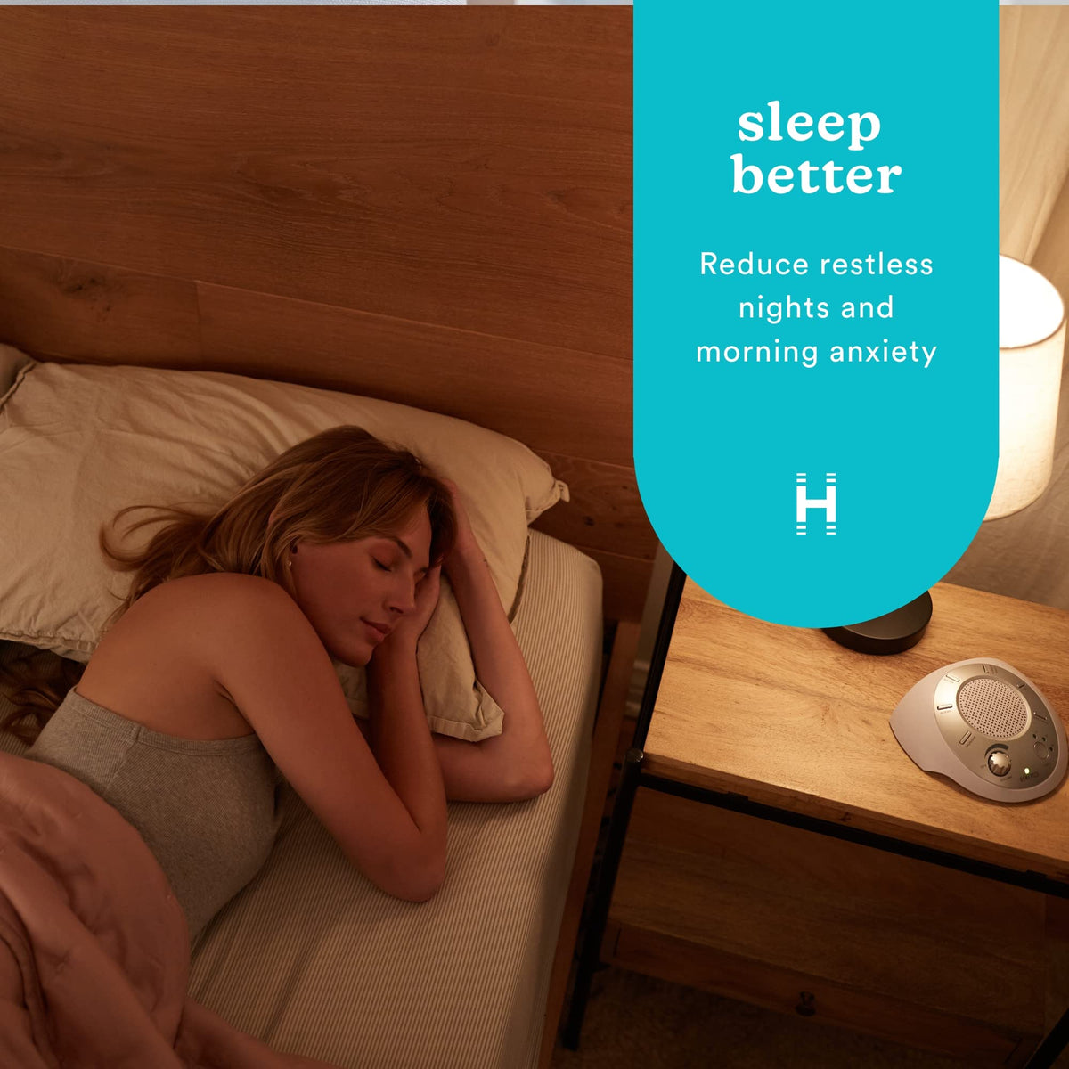 Homedics White Noise Sound Machine, Ambient Sleep Aid, Travel Friendly, 6 Relaxing Nature Sounds, Portable Soothing Relaxation Device for Home, Office, Nursery, Baby, Adults, with Timer
