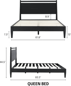 Estructura de cama de madera Adept-17