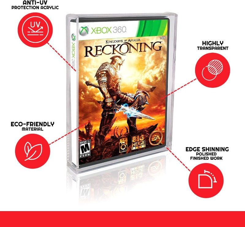 Acrylic Protector DVD (Wii, GameCube, PS2, Xbox, Xbox360)- Pack of 2-4