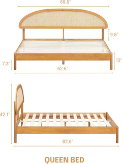 Estructura de cama de madera Gem-12