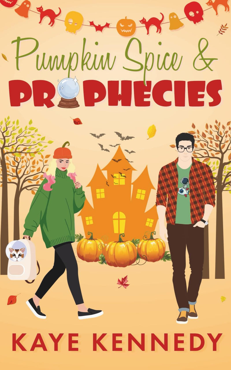 Pumpkin Spice & Prophecies: Grumpy/Sunshine Halloween Romantic Comedy-1