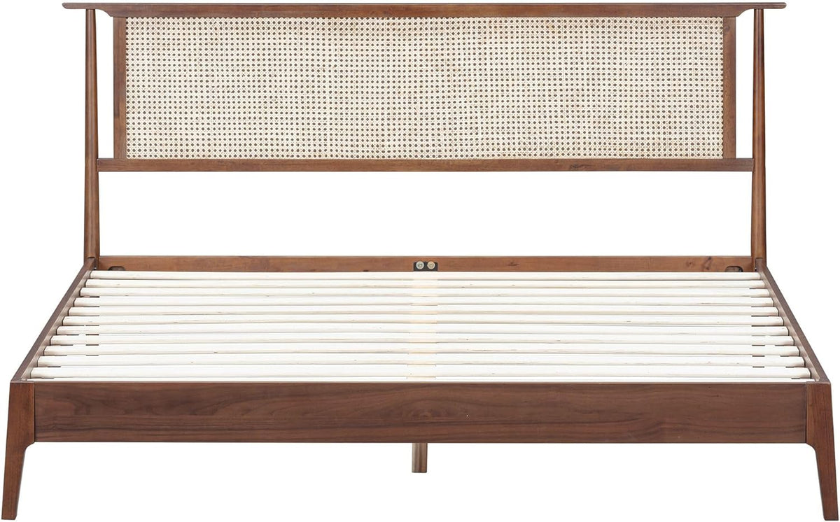 Ruby Natural Rattan Bed Frame-11