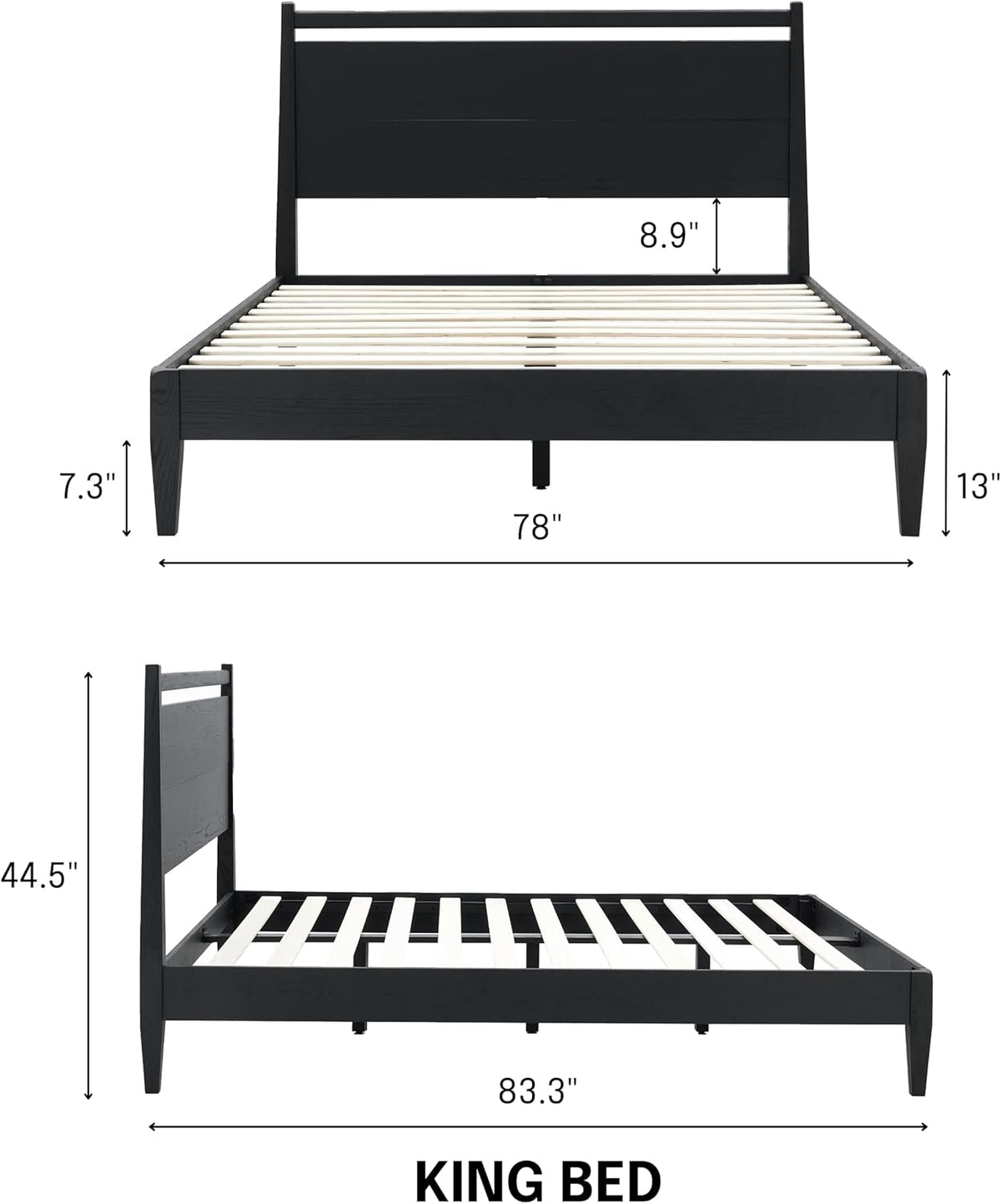 Estructura de cama de madera Adept-16