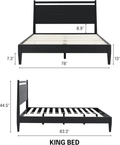 Estructura de cama de madera Adept-16