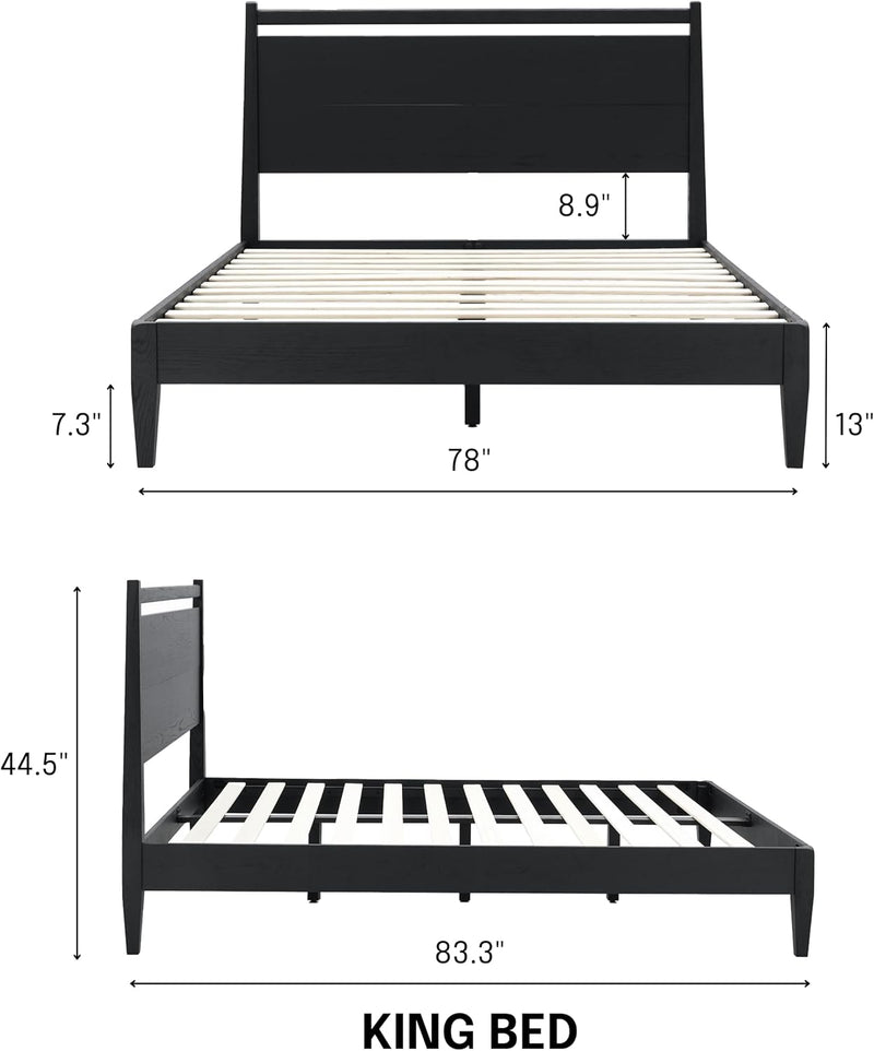 Estructura de cama de madera Adept-16