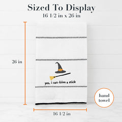 Mud Pie Halloween Towel, Drive Stick, 16 1/2" x 26"-6