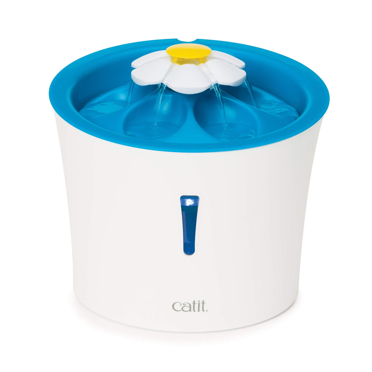 Catit LED Flower, Cat Water Fountain with Triple Action Filter, Blue 3L, Modern Cat Fountain, Fontaine Pour Chat, Pet Water Fountains, Perfect for Indoor Cats 🍁 All In One Marketplace Canada