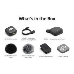 DJI Mic 3 Transmitter, Wireless Mini Microphone for iPhone/Camera/Android, Lightweight & Intuitive, Lavalier Microphone, 32-bit Float, Integrated Timecode, Vlog, Interview, Streaming 🍁 All In One Marketplace Canada-7