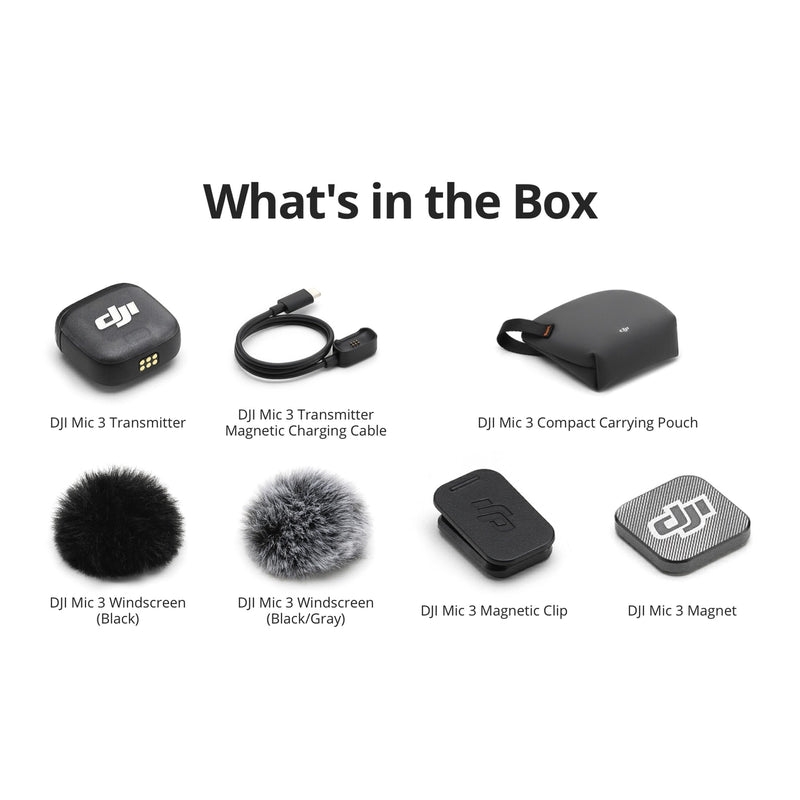 DJI Mic 3 Transmitter, Wireless Mini Microphone for iPhone/Camera/Android, Lightweight & Intuitive, Lavalier Microphone, 32-bit Float, Integrated Timecode, Vlog, Interview, Streaming 🍁 All In One Marketplace Canada-7