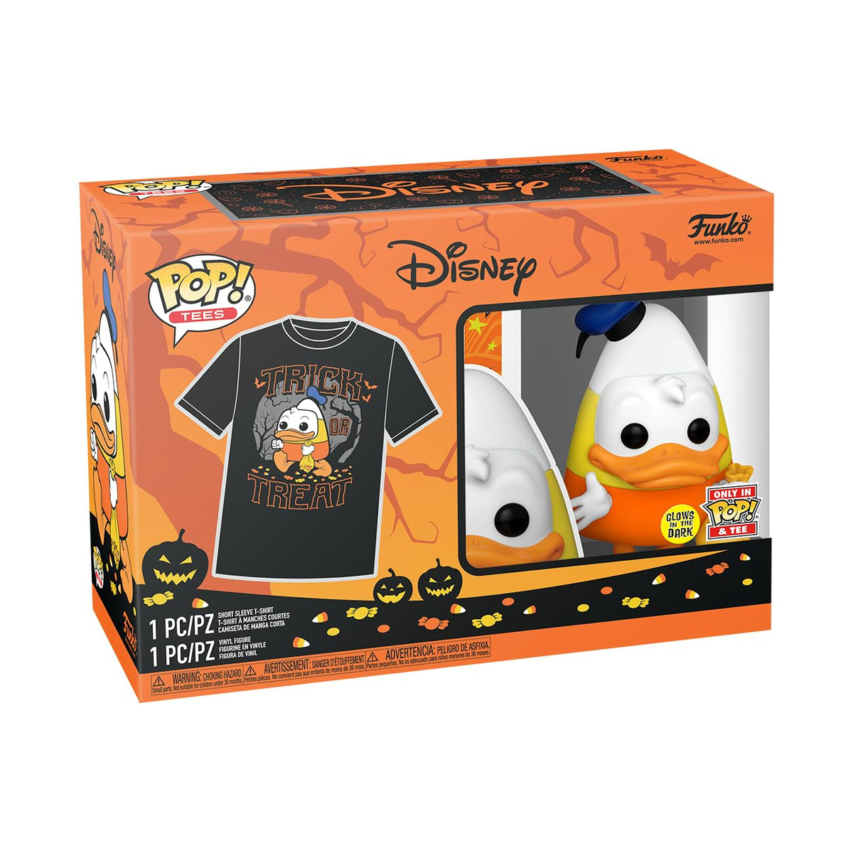 Funko Pop! & Tee: Disney - Halloween Donald Duck - S-2