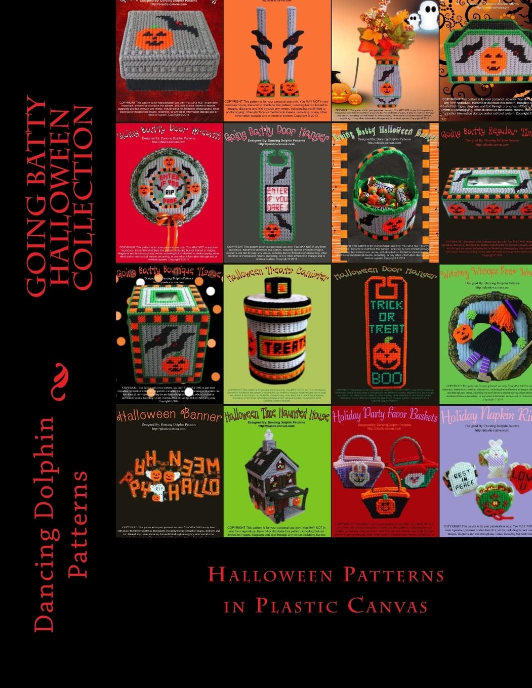 Going Batty Halloween Collection: Halloween Patterns in Plastic Canvas-1