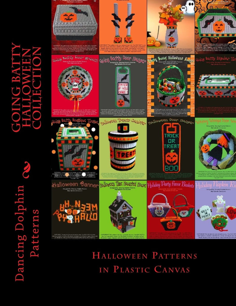 Going Batty Halloween Collection: Halloween Patterns in Plastic Canvas-1