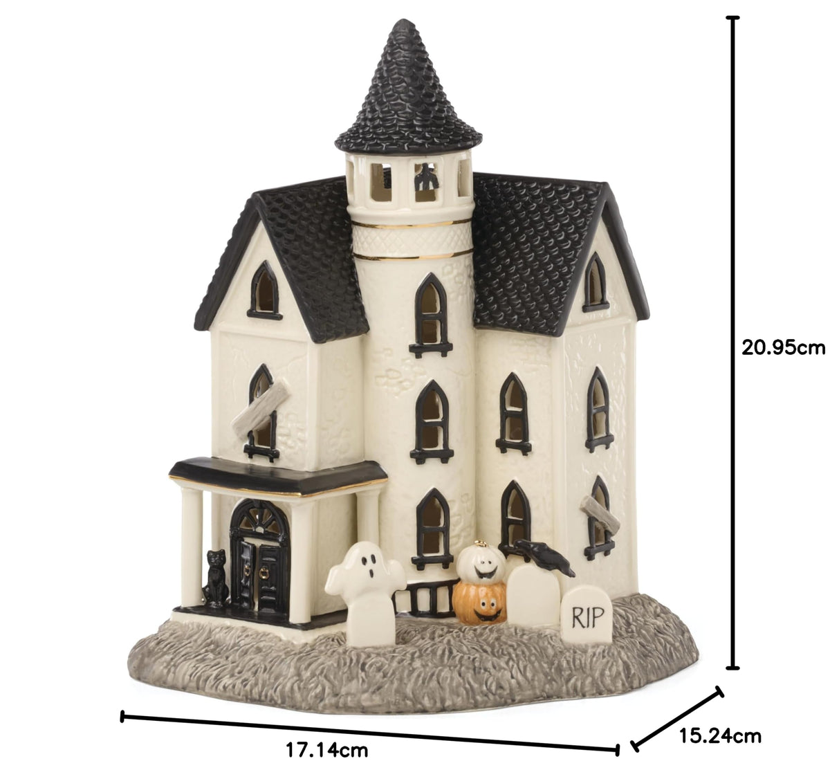Lenox Vintage Halloween Light-Up Manor Figurine-8