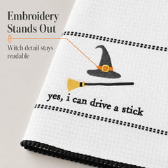 Mud Pie Halloween Towel, Drive Stick, 16 1/2" x 26"-7