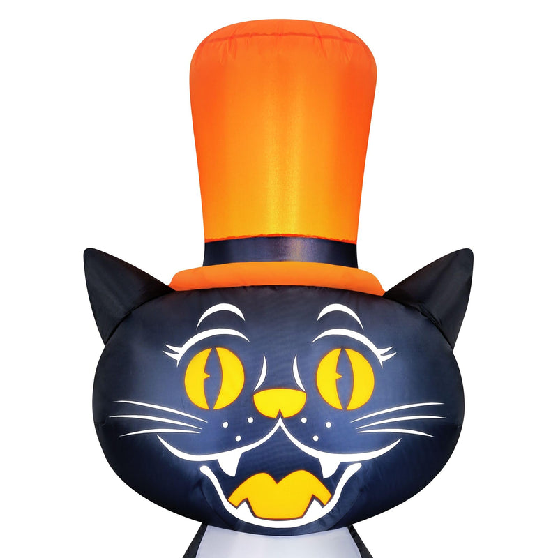 Occasions Halloween 5 Foot Inflatable Black Cat with Top Hat-2