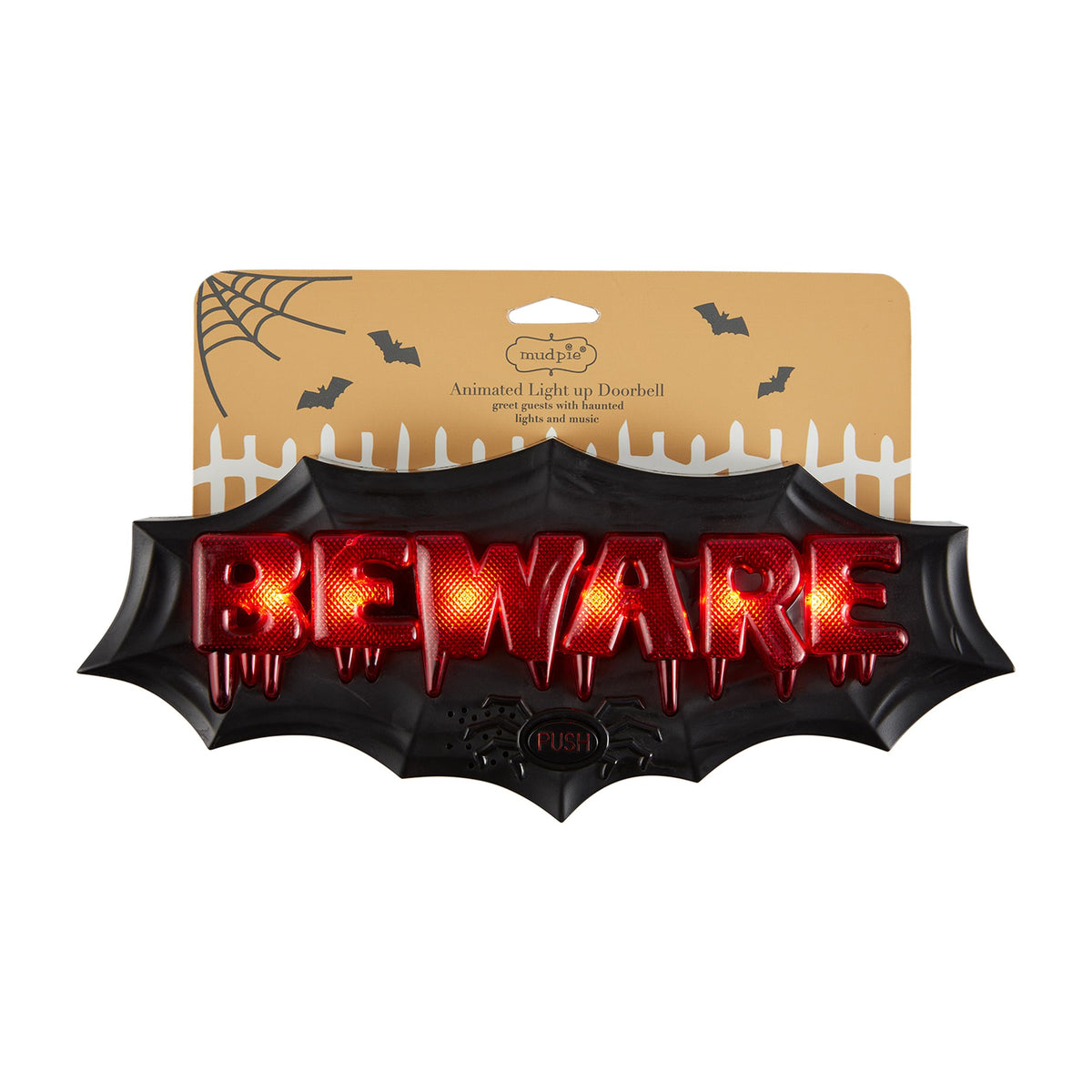 Mud Pie Beware Halloween Doorbell-1