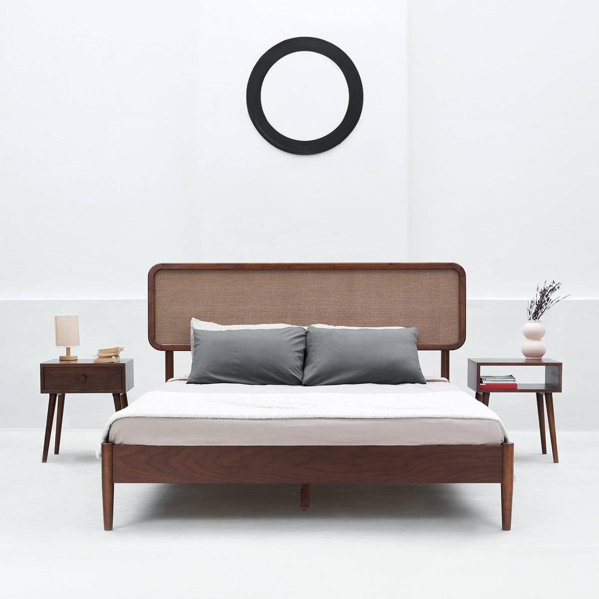 Lupin Solid Wood Bed Frame-2