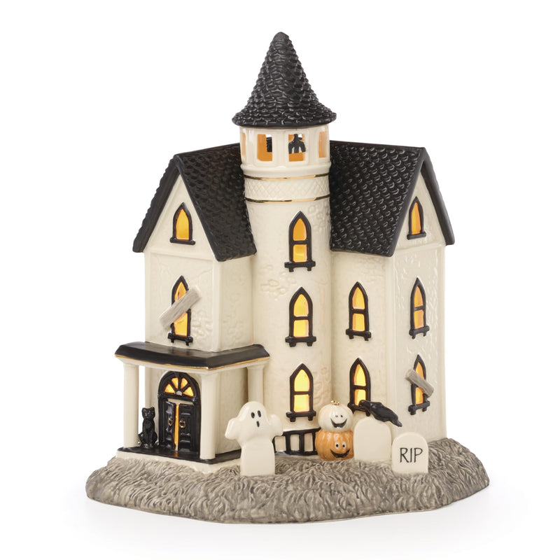 Lenox Vintage Halloween Light-Up Manor Figurine-2