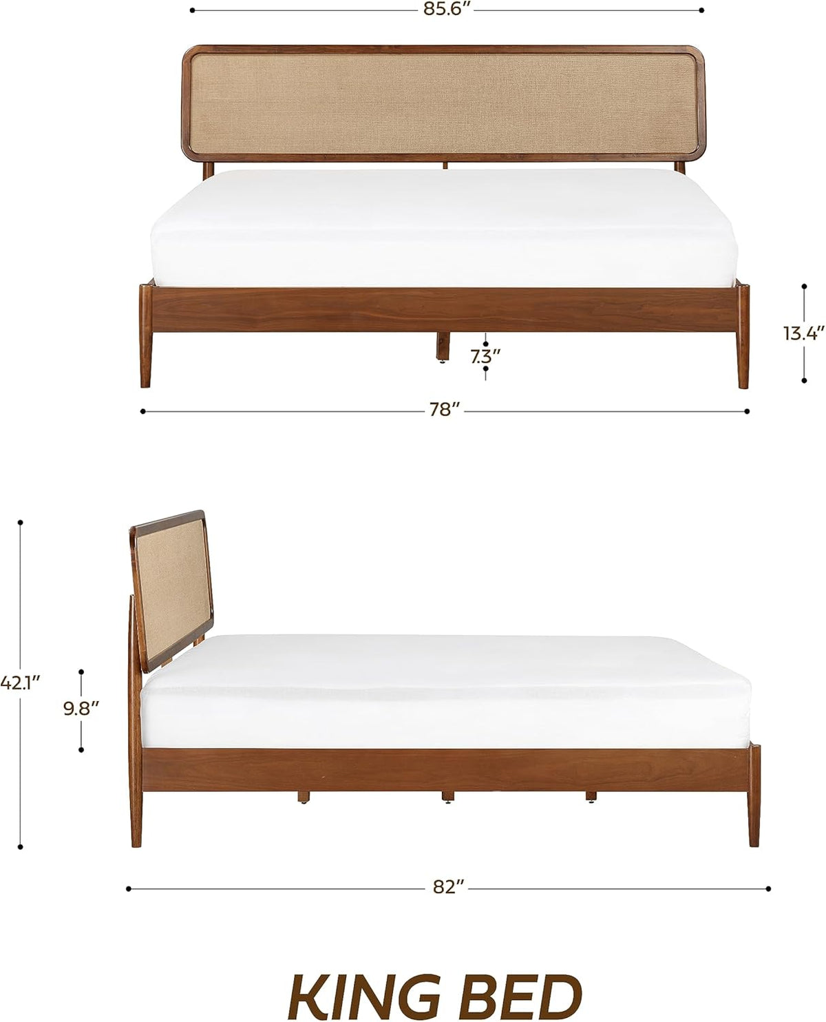 Lupin Solid Wood Bed Frame-8