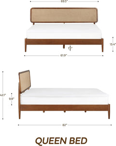 Lupin Solid Wood Bed Frame-9