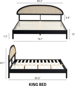 Estructura de cama de madera Gem-3