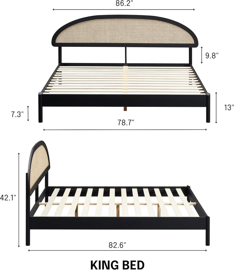 Estructura de cama de madera Gem-3